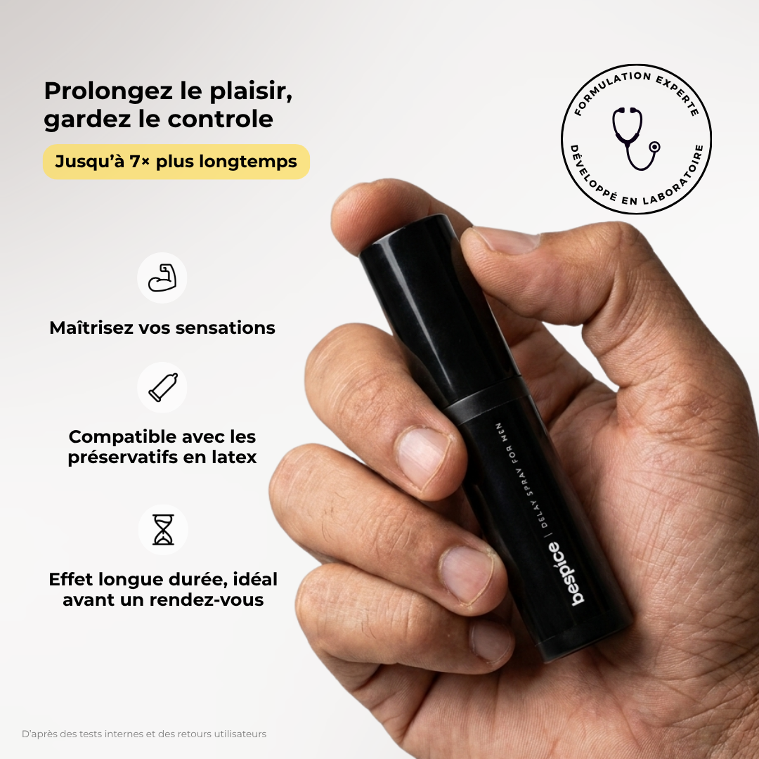 Spray retardant pour homme